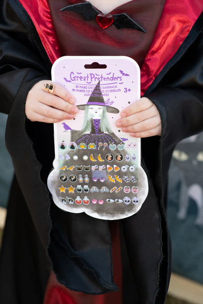 Natasha the Raven Witch Sticker Earrings - Ages 3+