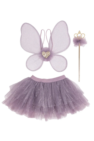 Royal Fairy Princess Skirt Set Purple - Size 4/6