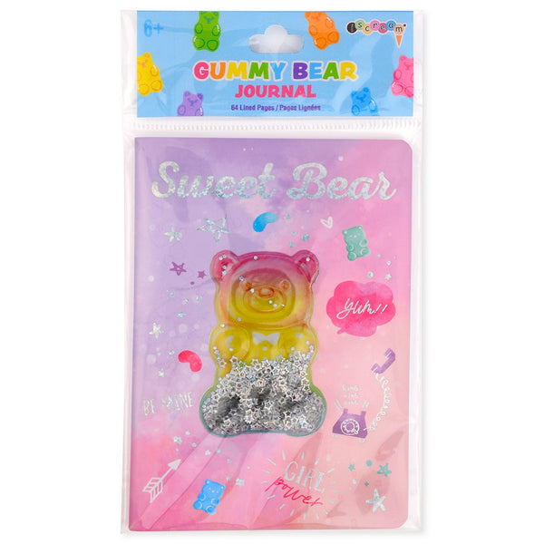 IS:   Gummy Bear Shaky Glitter Mini Journal - Ages 5+