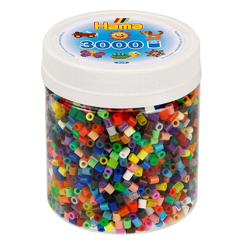 Hama: Midi 3000 Beads in White Tub - Ages 5+