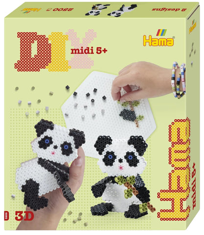 Hama: Midi Beads Gift Box 3D Panda 2025 - Ages 5+