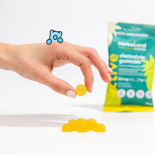 Herbaland Canada: Electrolyte Gummies - Pina Colada 50g
