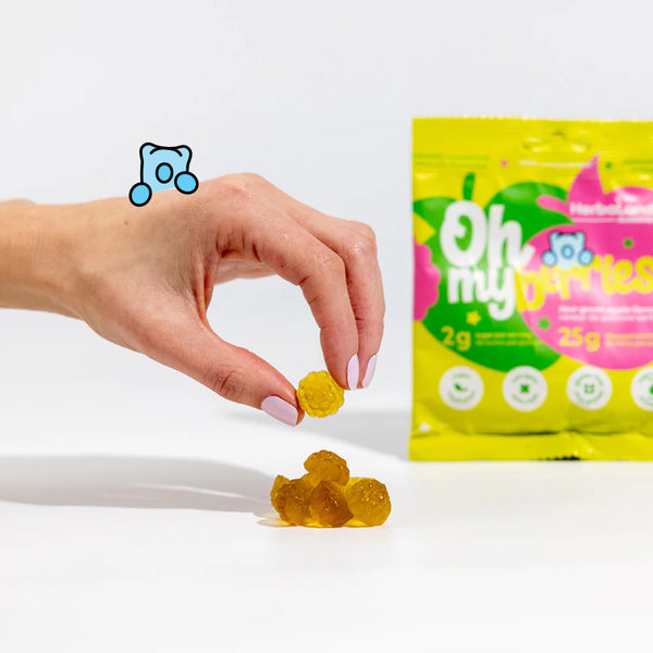 Herbaland Canada: Snack Gummies - Oh My Berries! Sour Green Apple 50g