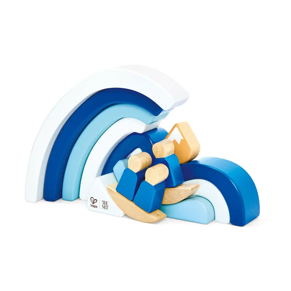 Hape x The Met Hokusai Great Wave Blocks Set