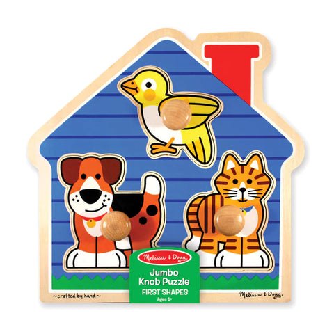 Large Peg Puzzle: House Pets - Ages 1+