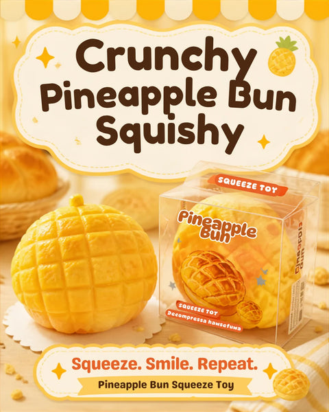 Crunchy Squishy Pineapple Bun