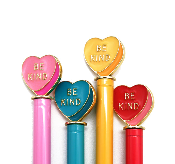 Enamel Heart Charm Pen: Be Kind - Ages 6+