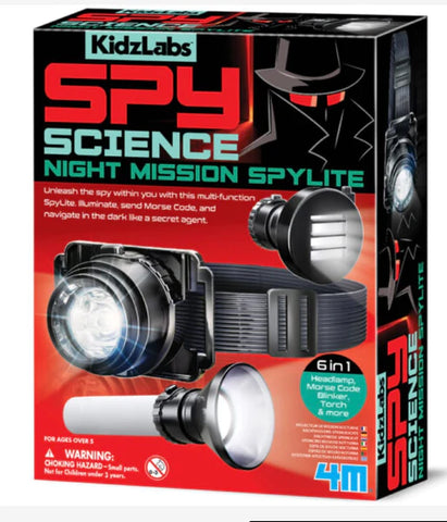 Kidzlabs: Spy Science Night Mission Spylite - Ages 5+