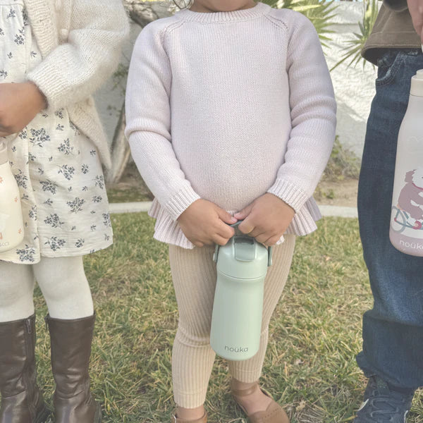 Noüka Stainless Steel Drinking Bottle 12oz. Soft Blush