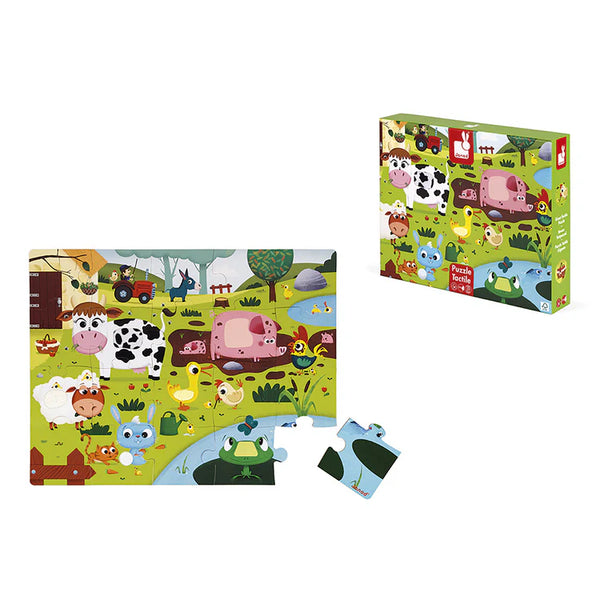 Floor Puzzle:  20 Piece Tactile Farm Animals - Ages 2+