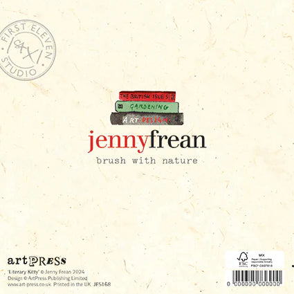 GC: Literary Kitty  - Blank Card