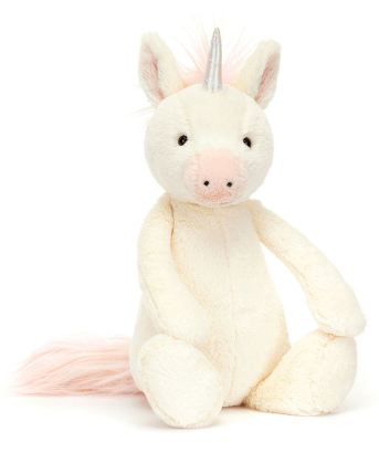 JC: Bashful Unicorn: Multiple Sizes Available - Ages 12mths+