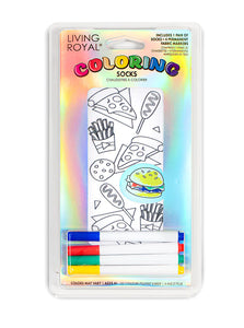 Colouring Socks: Junk Food - One Size Fits Most