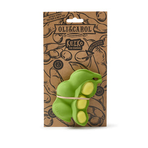 Oli & Carol: Keiko the Edamame Natural Rubber Teether & Bath Toy - Ages 0+