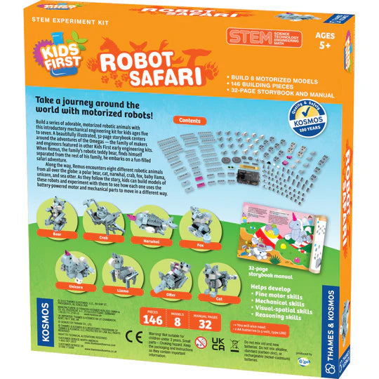 TK: Kids First Robot Safari - Intro to Motorized Machines - Ages 5+