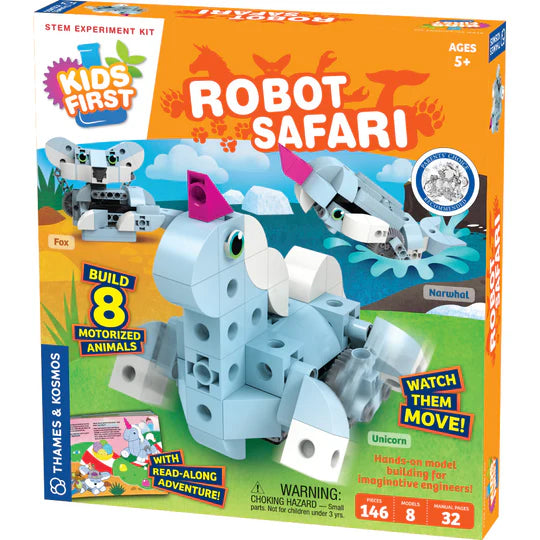 TK: Kids First Robot Safari - Intro to Motorized Machines - Ages 5+