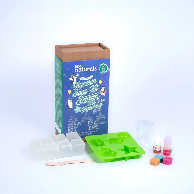 Kiss Naturals: DIY Glycser in Soap Kit -  (Canadian Made!) Ages 6+