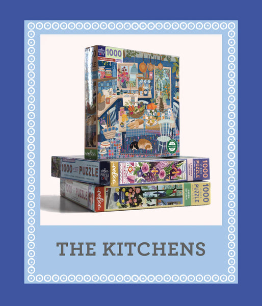 1000pc Puzzle: Blue Kitchen