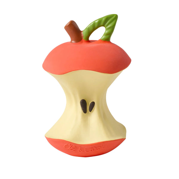 Oli & Carol: Pepa the Apple Natural Rubber Teether & Bath Toy - Ages 0+