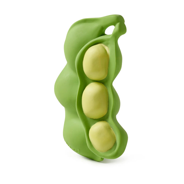 Oli & Carol: Keiko the Edamame Natural Rubber Teether & Bath Toy - Ages 0+