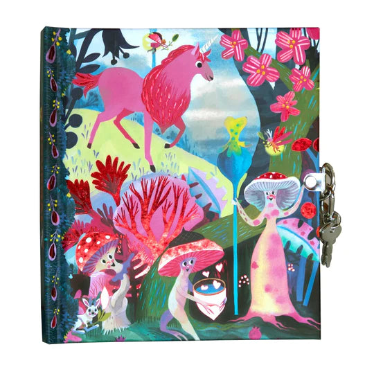 EeBoo: Magical Creatures Locking Journal - Ages 5+