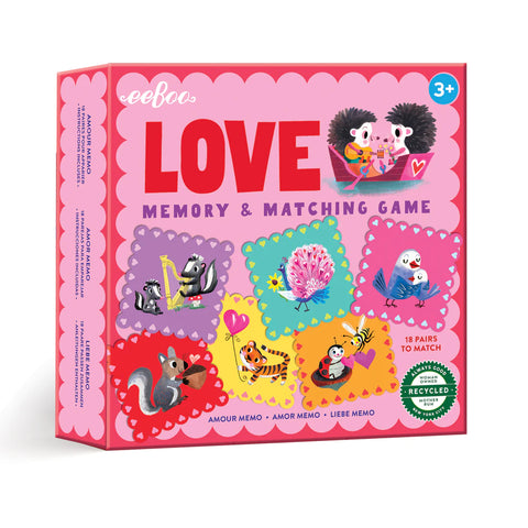 Memory & Matching Game: Love - Ages 3+