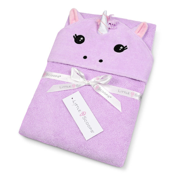 Little Scoops Unicorn Hooded Towel - Ages 12mths+