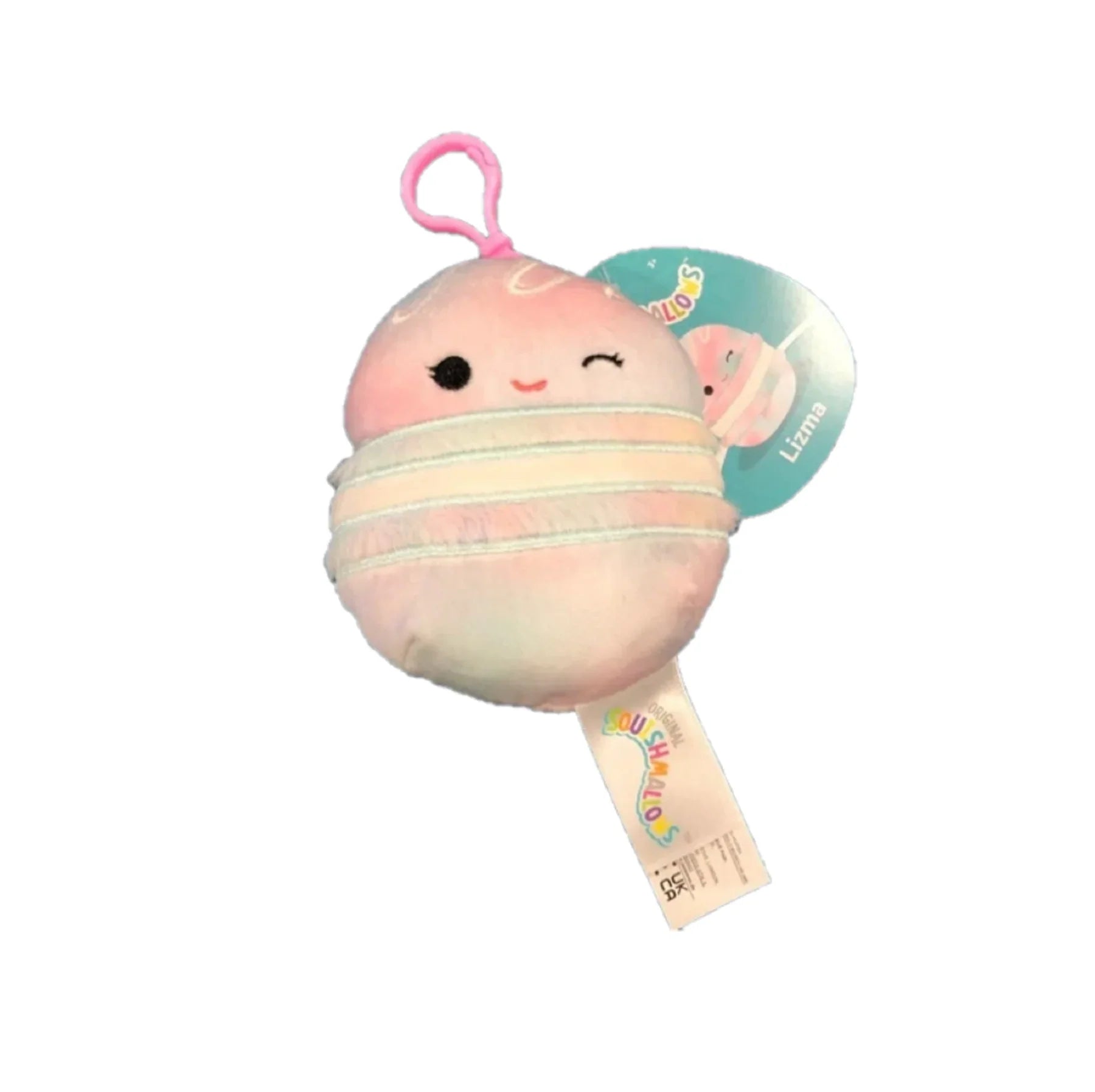 Squishmallow 3.5" Clip: Lizma the Macaron - Ages 3+