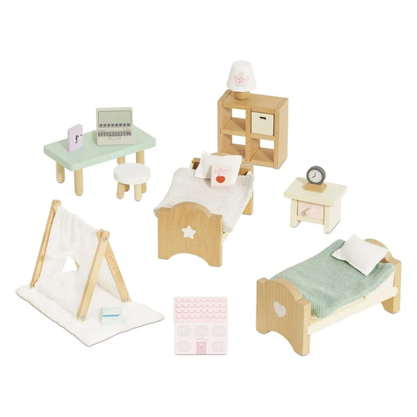 Le Toy Van: Wooden Doll House Children's Bedroom Furniture - Age 3yrs+