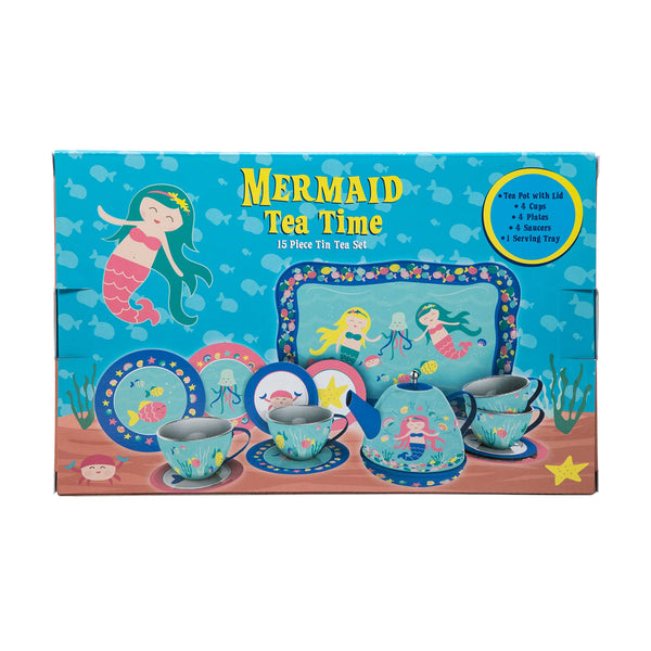 Mermaid Tin Tea Set - Ages 3+