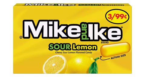 Mike and Ike: Sour Lemon (22g) - Ages 3+