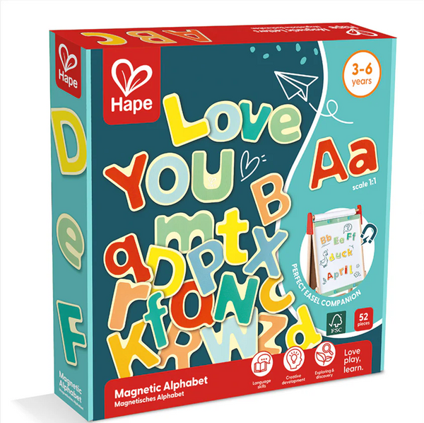 Hape - Wooden Magnetic Alphabet Letters For Kids