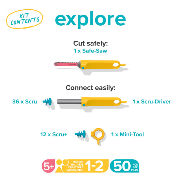 Makedo: Explore Kit - Ages 5+