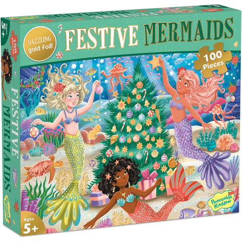 Holiday Mermaids 100 pc puzzle - Ages 5+