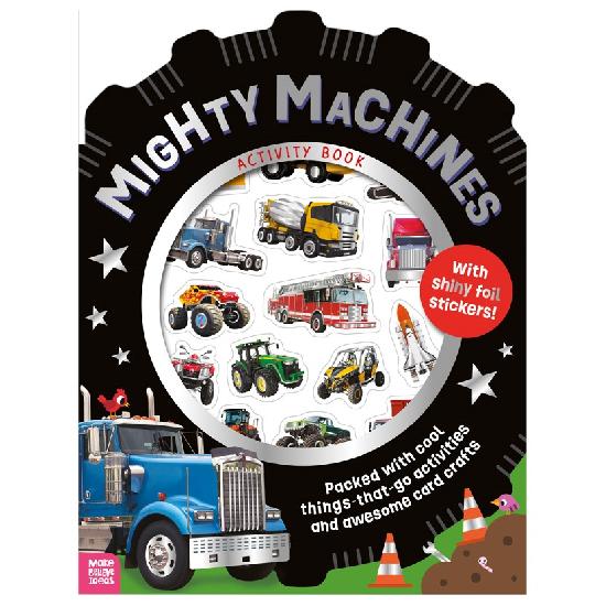 Mighty Machines Activity Book with Foil Stickers