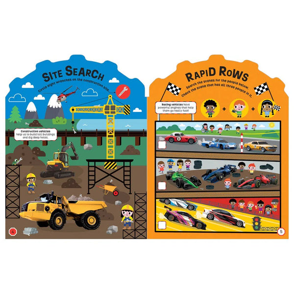 Mighty Machines Activity Book with Foil Stickers