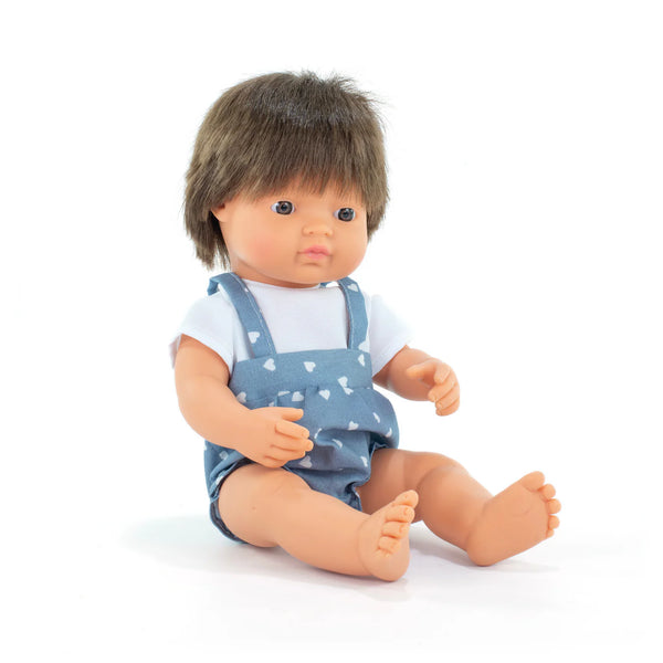 15" Baby Doll: Brunette Caucasian Boy - Ages 3+
