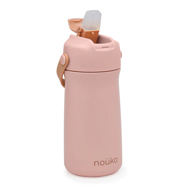 Noüka Stainless Steel Drinking Bottle 12oz. Soft Blush