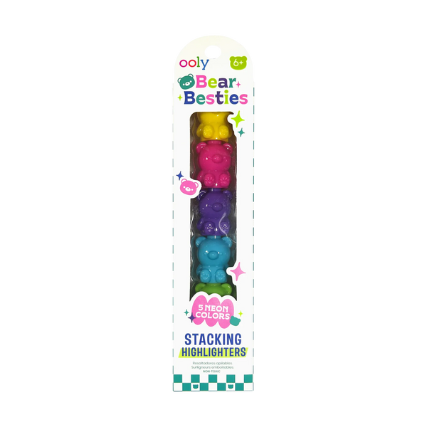 Ooly: Bear Besties - Stacking Highlighters  - Ages 6+