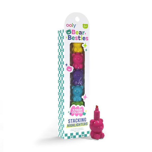 Ooly: Bear Besties - Stacking Highlighters  - Ages 6+