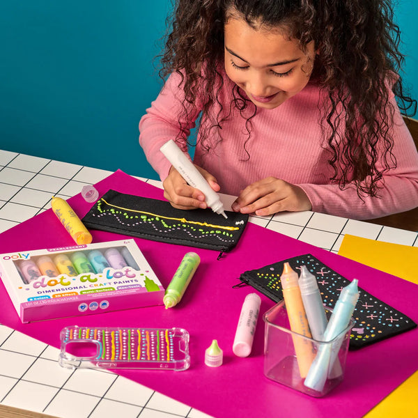 Ooly: Dot-A-Lot Dimensional Craft Paint-Bright  - Ages 6+