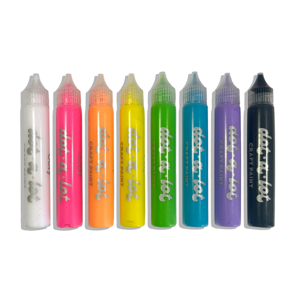 Ooly: Dot-A-Lot Dimensional Craft Paint-Bright  - Ages 6+