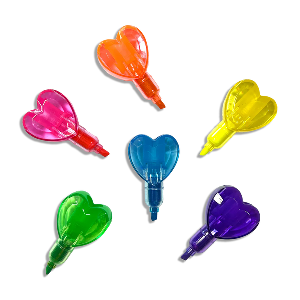 Ooly: Heart Stacks - Stacking Highlighters  - Ages 6+