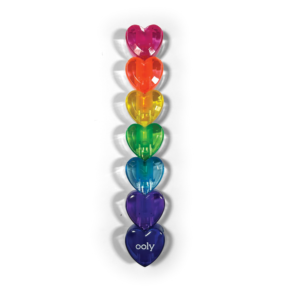 Ooly: Heart Stacks - Stacking Highlighters  - Ages 6+