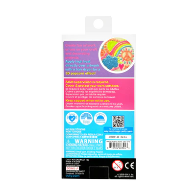 Penne Magiche OOLY Magic Puffy - Set Di 6 Color Fluorescenti, Effetto 3D Con Calore - Foto 5