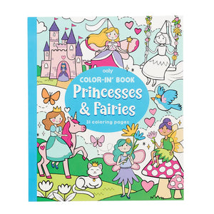 AB: Color-in' Book: 31 Princesses and Fairies Coloring Pages - Ages 3+