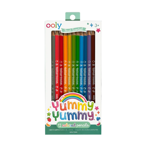Ooly: Yummy Yummy: 12 Fruit Scented Coloured Pencils - Ages 3+