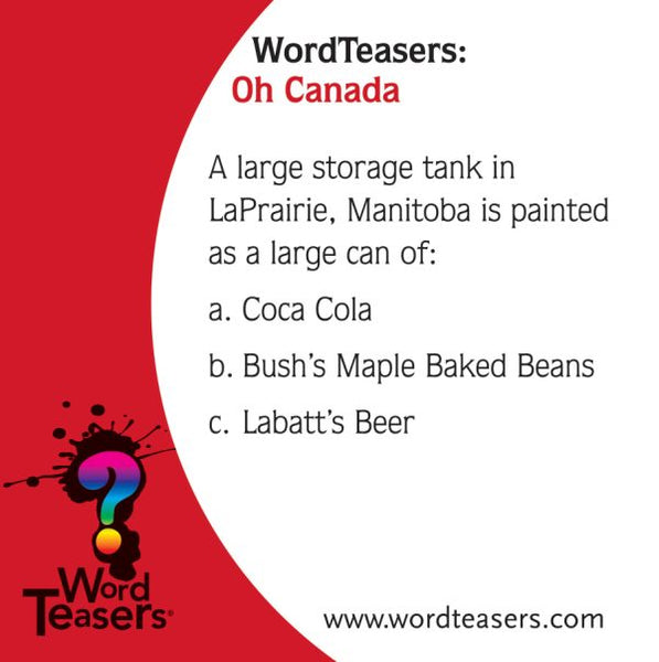 Word Teasers Large: Oh Canada - Ages 10+
