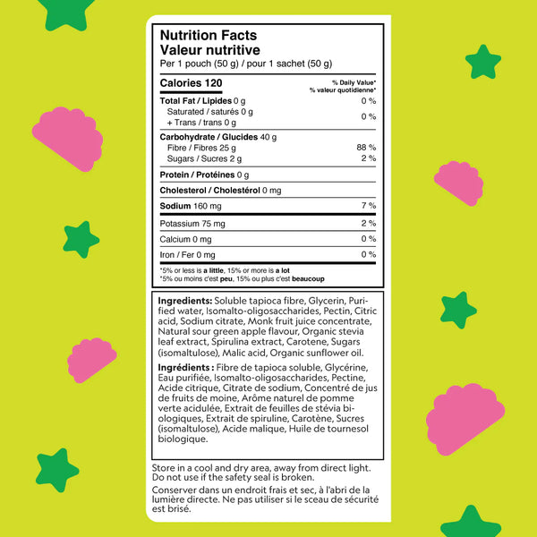 Herbaland Canada: Snack Gummies - Oh My Berries! Sour Green Apple 50g