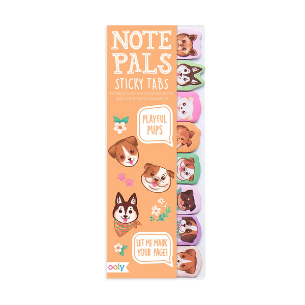 Note Pals Sticky Tabs: Playful Pups - Ages 6+